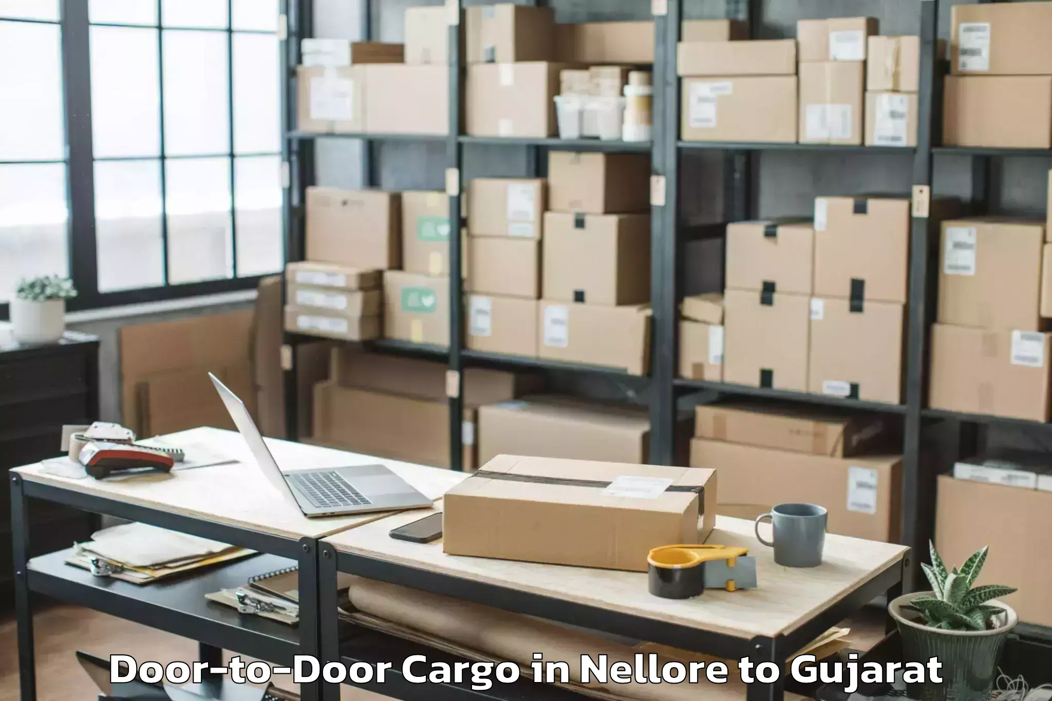 Top Nellore to Himatnagar Door To Door Cargo Available